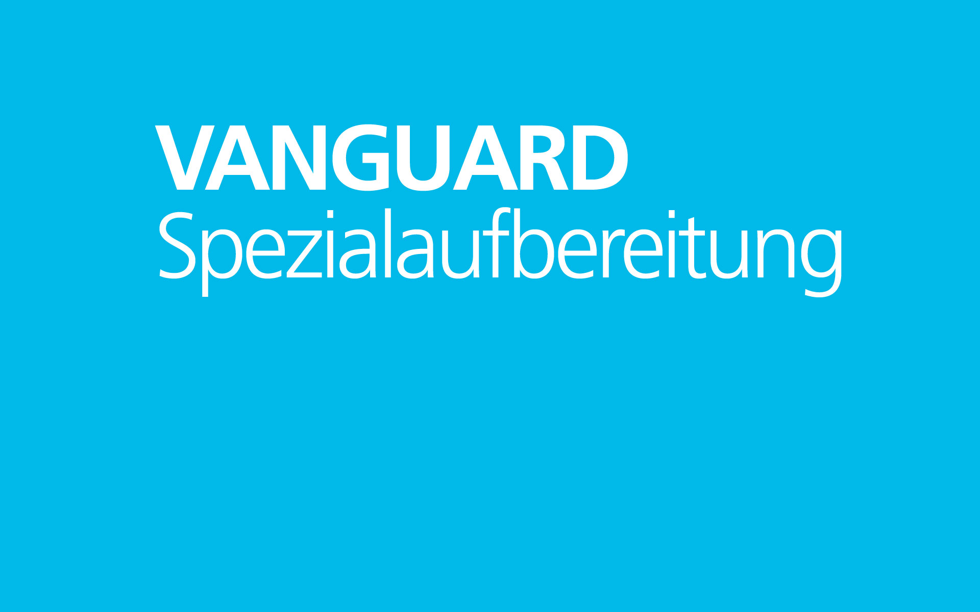 VANGUARD – Spezialaufbereitung